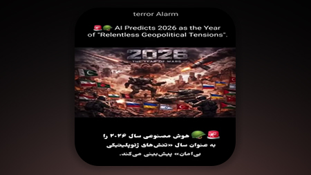 پیشگویی هوش مصنوعی اسرائیلی از افزایش تنش ها و جنگ ها در سال جدید